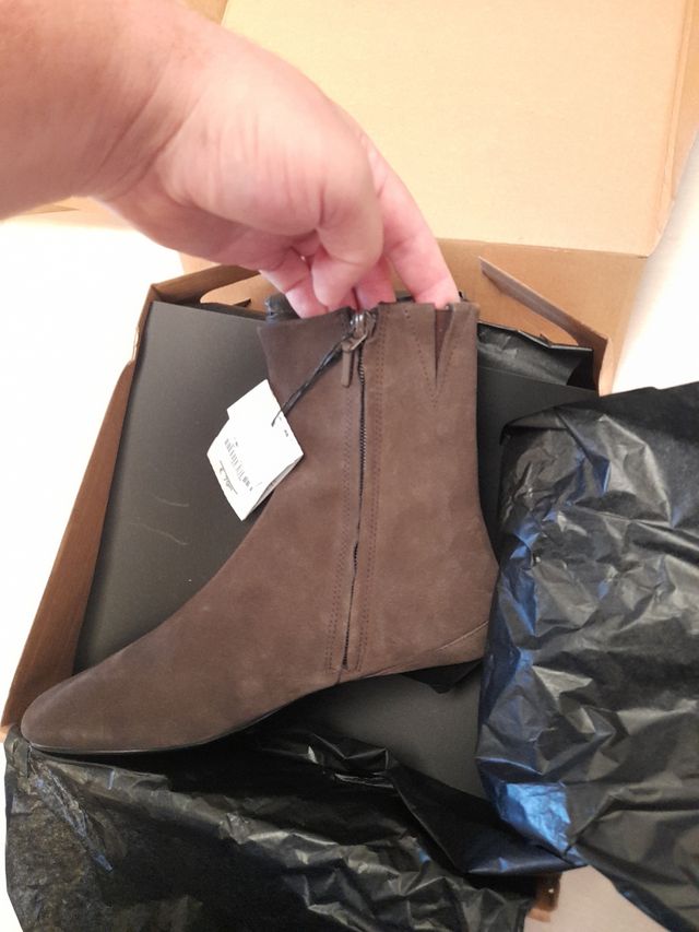 Botas de piel Zara Talla 36 Marrón