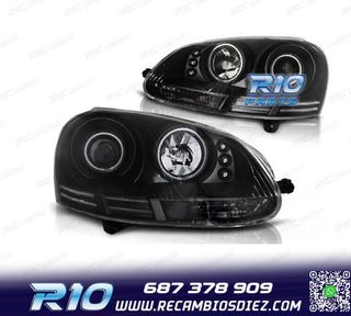 FAROS VOLKSWAGEN VW GOLF 5 OJOS ANGEL CCFL LUZ DIURNA LED FO