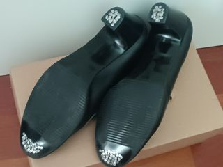 Zapatos Flamenco Negros con Puntillas