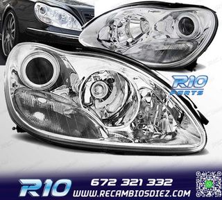 FAROS MERCEDES W220 CLASE S 98-02 XENON CROMADO