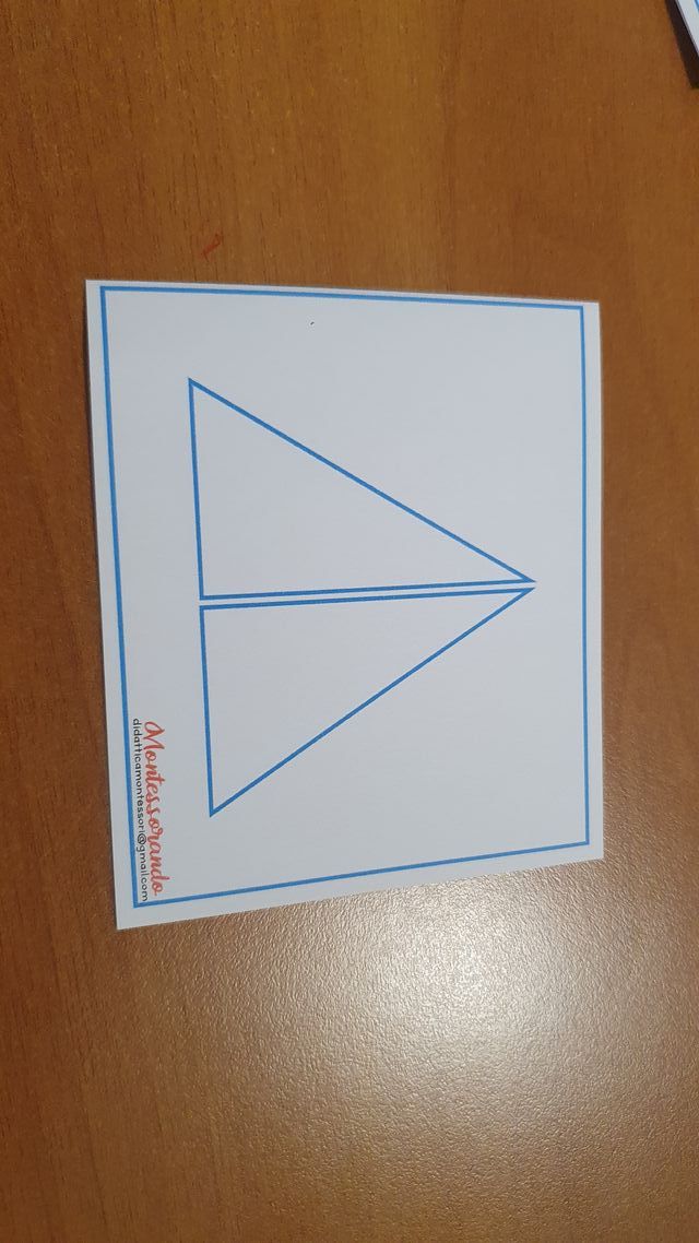 Triangoli Costruttori Montessori Scatola Blu