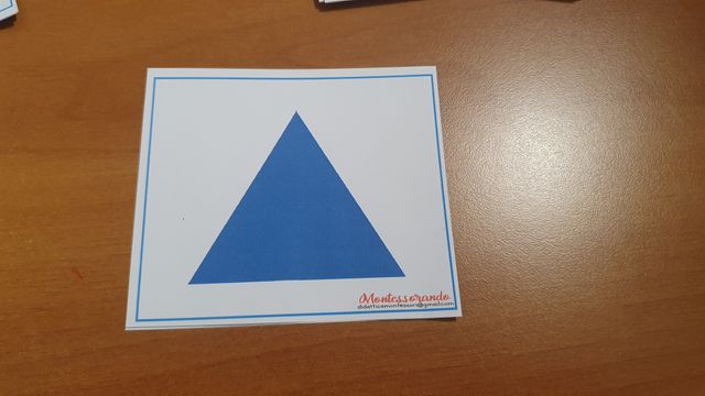 Triangoli Costruttori Montessori Scatola Blu