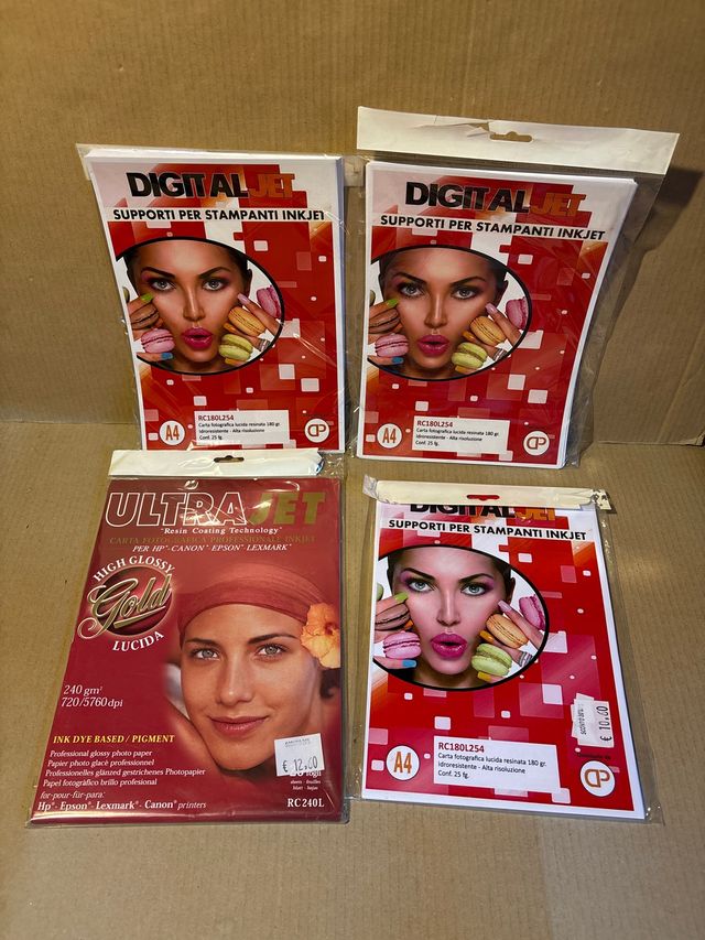 Lotto Carta Fotografica Digital Jet e Ultra jet