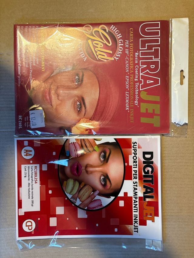 Lotto Carta Fotografica Digital Jet e Ultra jet