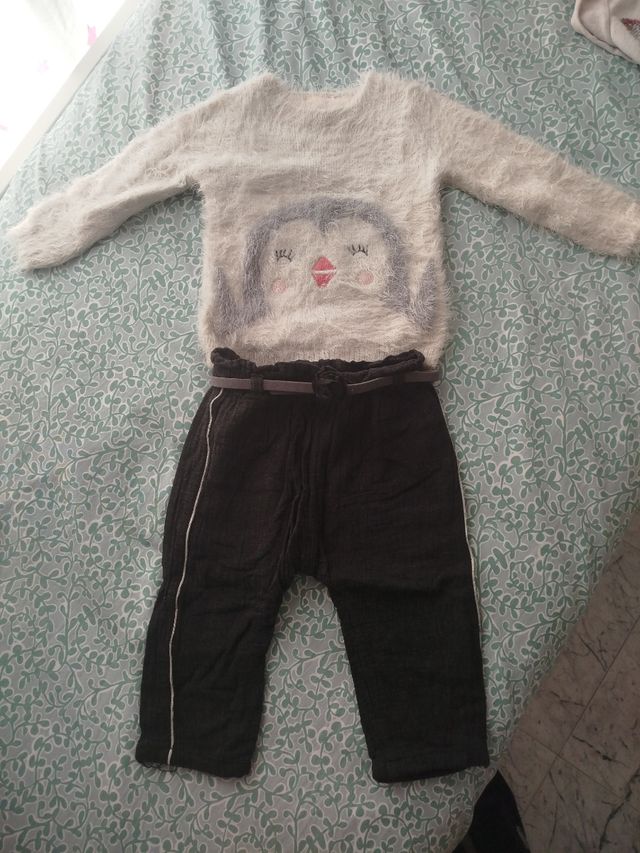 Conjunto bebé pingüino