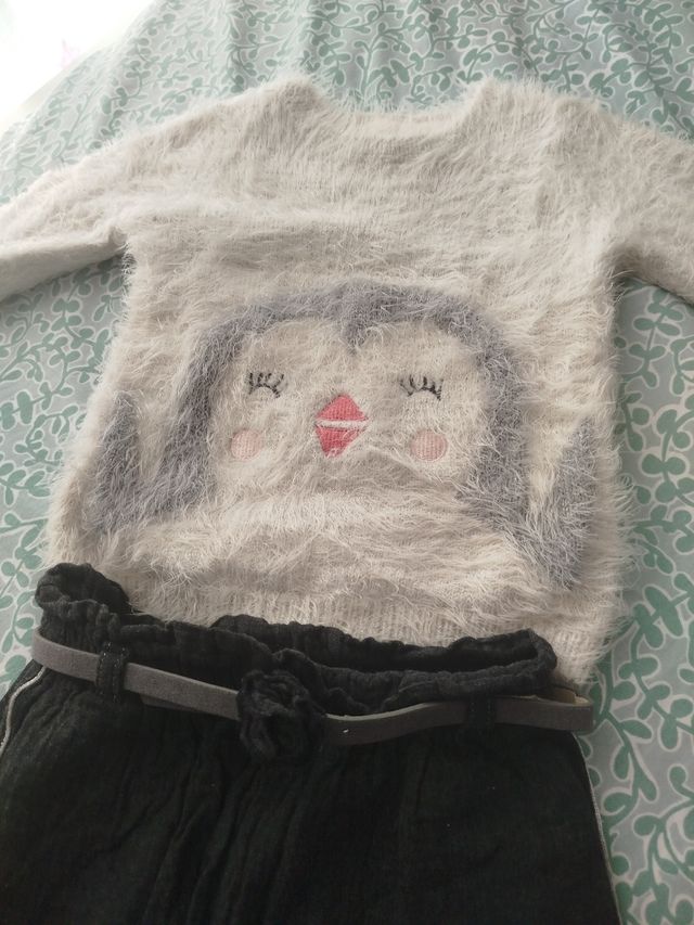 Conjunto bebé pingüino