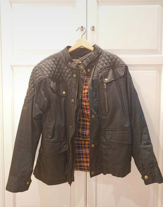Chaqueta cuero moto
