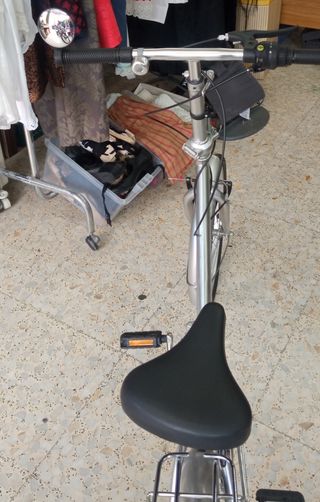 Bicicleta Plegable Plata