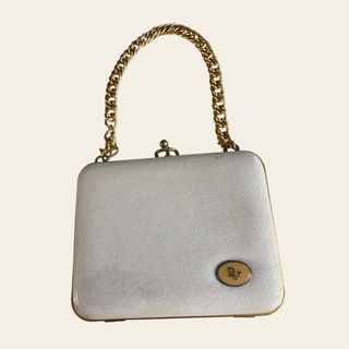 Borsa a catena dorata Christian Dior vintage