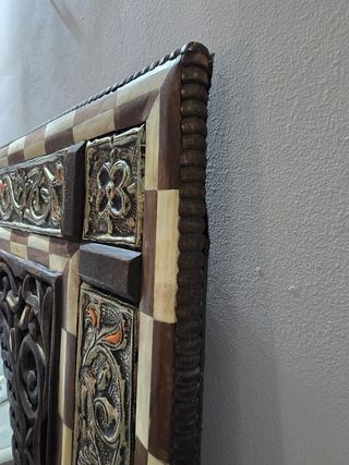 Espejos  Árabe Grande Madera y Plata