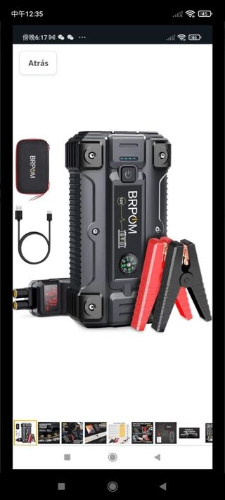 BRPOM 4000A Arrancador de Coches, Jump Starter Por