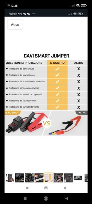 BRPOM 4000A Arrancador de Coches, Jump Starter Por