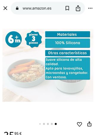 Vajilla Bebé Silicona con Ventosa