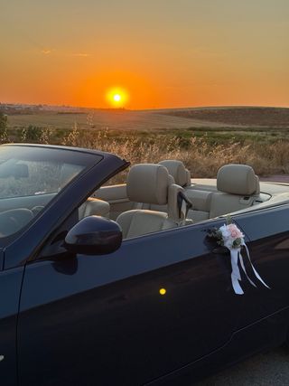 Alquiler BMW descapotable para bodas y eventos.