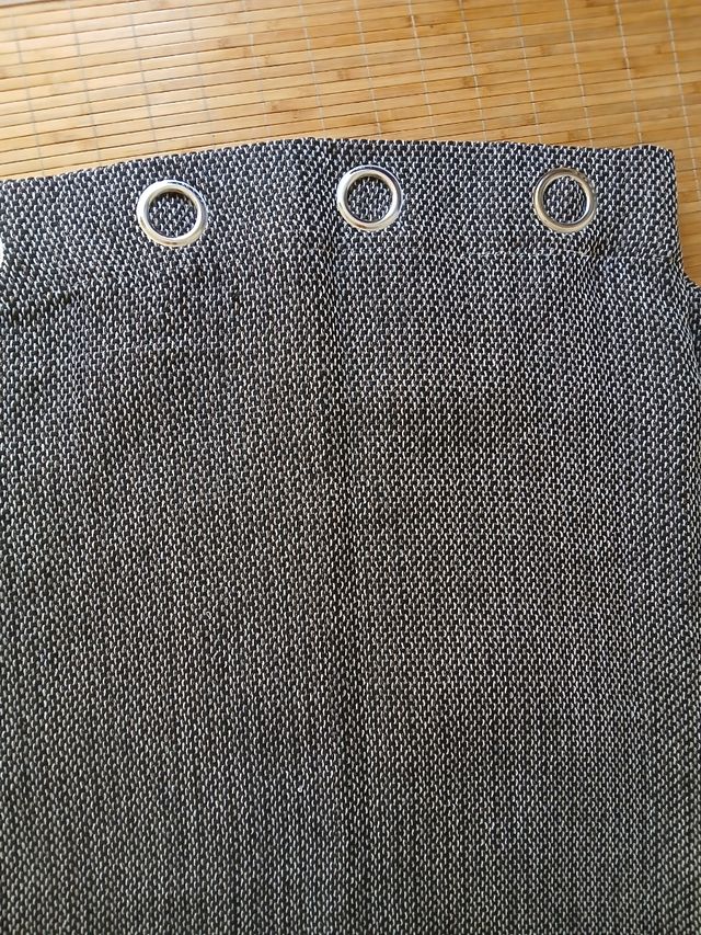 4 Cortinas grises con ojales 14ocm x 280cm