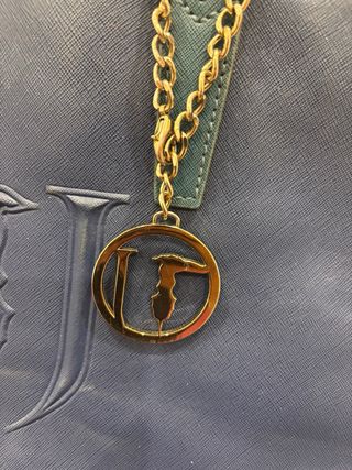 Borsa Trussardi blu con logo