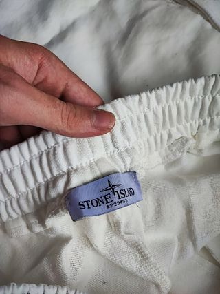 Stone Island Pantalones Blancos Talla M