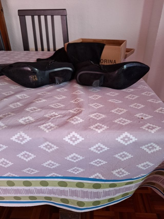 Botas de ante negras mujer