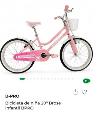 Bicicleta Infantil B-PRO 20 Rosa Nueva