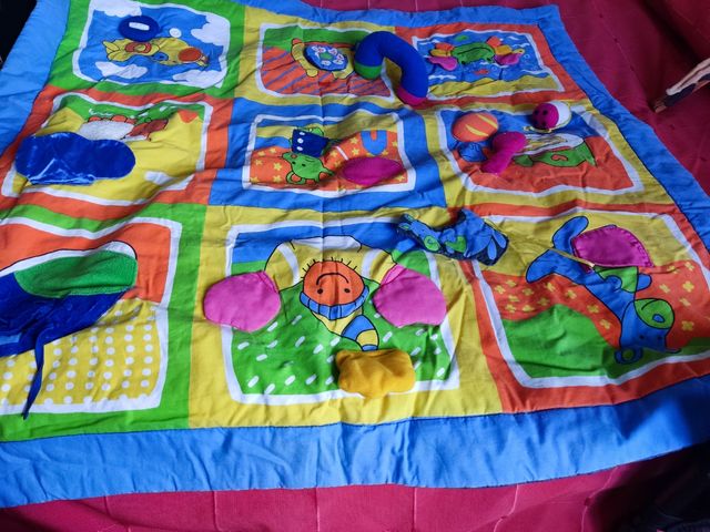 Mantita de actividades para bebé medidas, 102X102