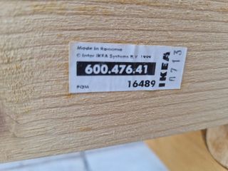 Tumbona doble de madera para jardín