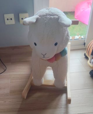 Balancín de llama blanco