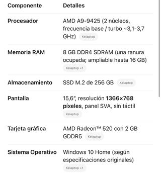 Portátil HP 15-DB0051NS Blanco