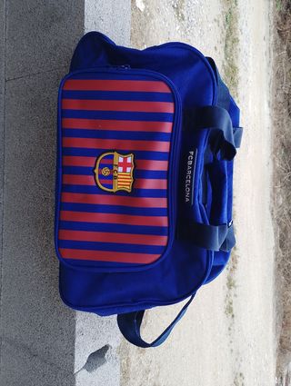 Borsa sportiva blu e rossa del FC Barcelona