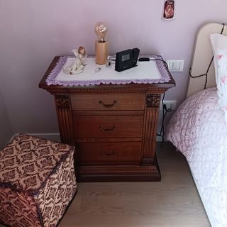 Letto matrimoniale + como' + 2 comodini