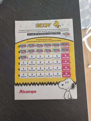7 Puntos Promoción Snoopy Alcampo