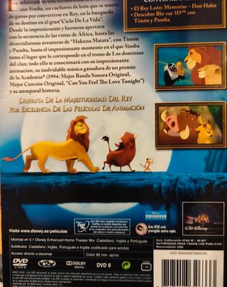 El Rey León Edición Diamante DVD