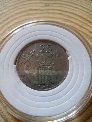 25 Pesetas Franco 1957