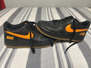 Zapatillas Nike Air Force 1 Negras Naranja