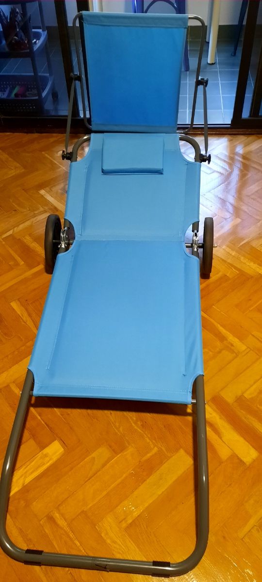 Tumbona Playa con Ruedas y Carrito
