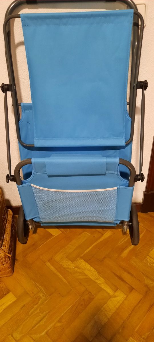 Tumbona Playa con Ruedas y Carrito