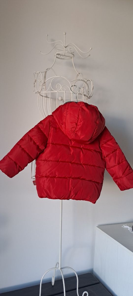 Piumino rosso bambino 12/18 mesi