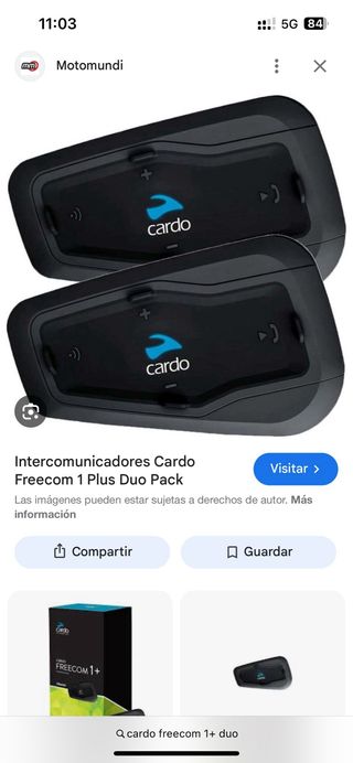 Intercomunicador Cardo Freecom 1+ Duo