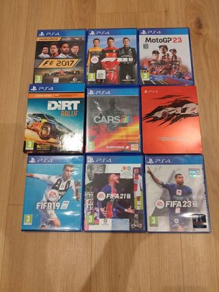 Videojuegos PS4: F1, MotoGP, FIFA,