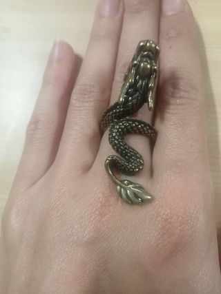 Anillo Dragón Ajustable Dorado
