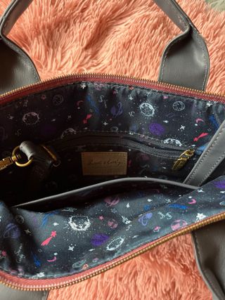 Bolso con estampado de chica y ciervos