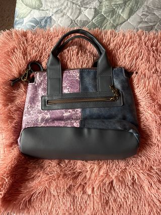 Bolso con estampado de chica y ciervos