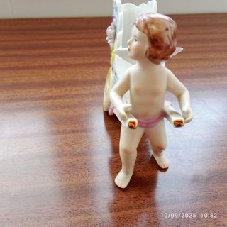 Carriola Ceramica Angelo Decorazione