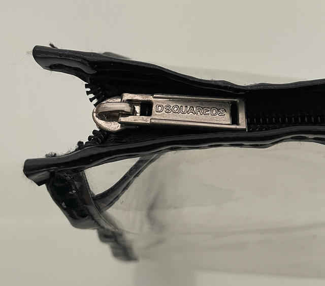 Bolsa de maquillaje transparente DSQUARED2