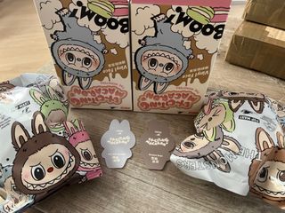 Labubu Exciting Macaron Pop Mart sesame bean/ coco