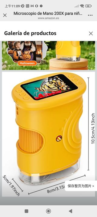 Microscopio Infantil 200X con Pantalla