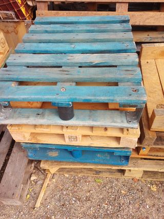 Palés de madera de colores