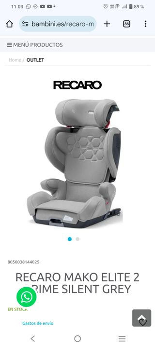 SILLA COCHE REKARO