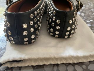 Ballerine nere con borchie