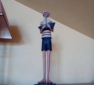 Figura marinero resina pintada mano