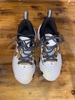 Zapatillas Nike Hombre Mujer Doradas Blancas